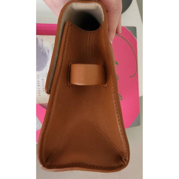 NWOT Rebecca Minkoff Lou Top Handle Tan Leather Handbag - Picture 8 of 16